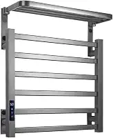 Toalheiro Elétrico Térmico 45x50 cm com Display Digital e Temporizador, 110V (Cinza Escuro)