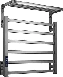 Toalheiro Elétrico Térmico 45x50 cm com Display Digital e Temporizador, 110V (Cinza Escuro)