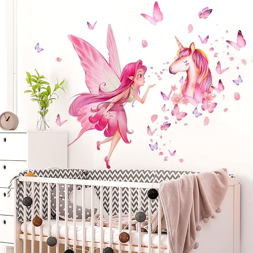 Vinilos decorativos con unicornios para habitación infantil miniatura 4