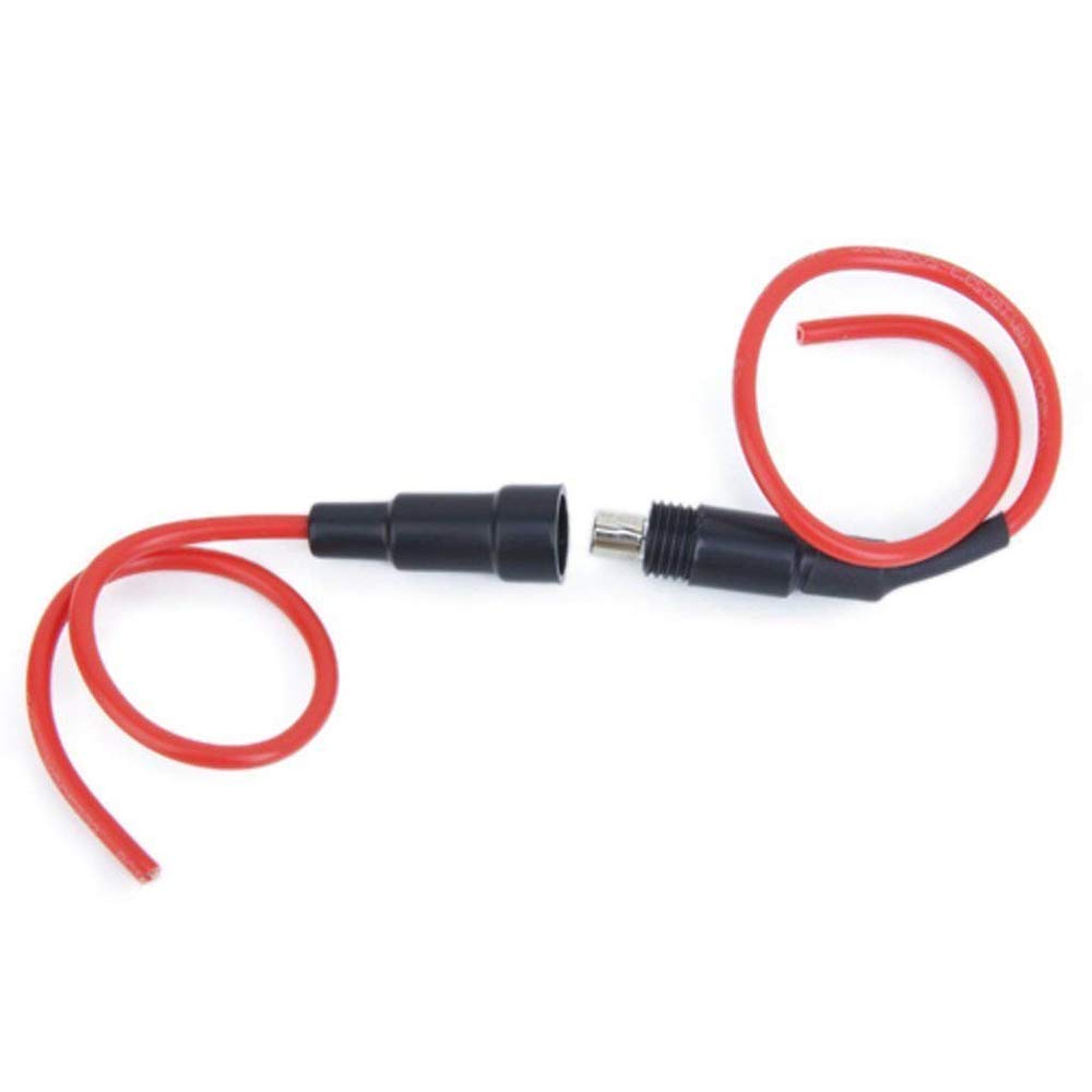 PNGKNYOCN 5x20 mm Sicherungshalter Inline-Schraube mit 22 AWG Draht für flinke Glassicherungen (6-Pack PNGKNYOCN 5x20 mm Sicherungshalter Inline-Schraube mit 22 AWG Draht für flinke Glassicherungen (6-Pack
