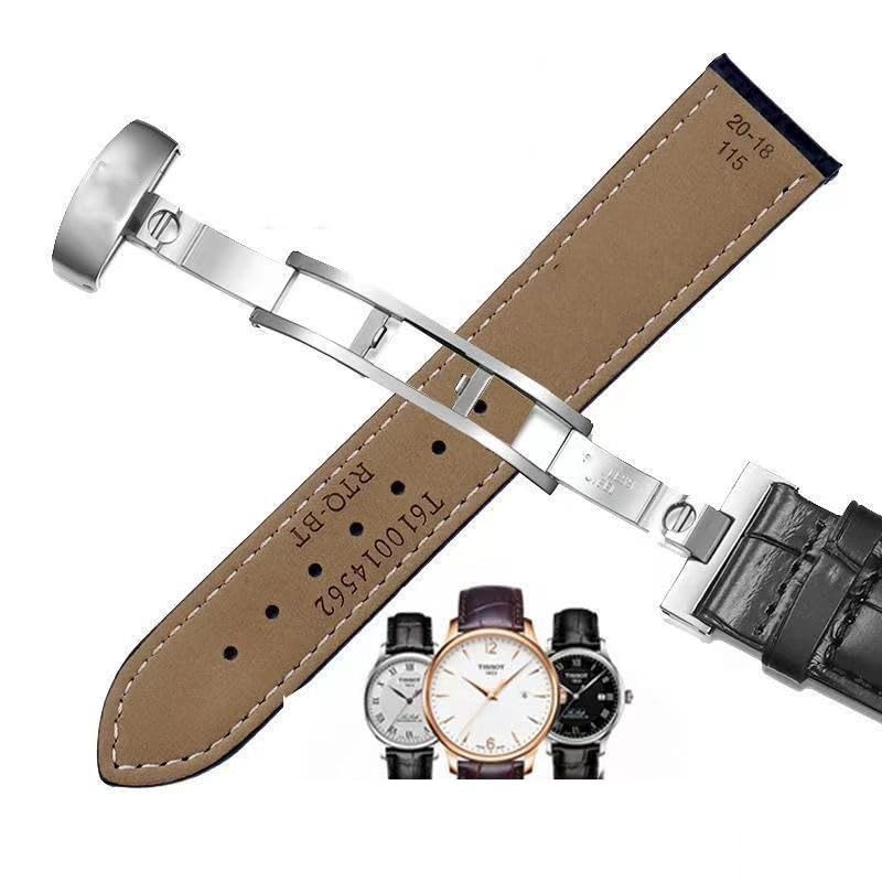 Bracelet de montre en cuir pour Tissot Le Locle 1853 T41; bracelet de montre pour Tissot Gentleman T063