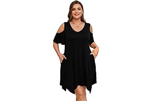 Plus Size Flowy Summer T-Shirt Dress