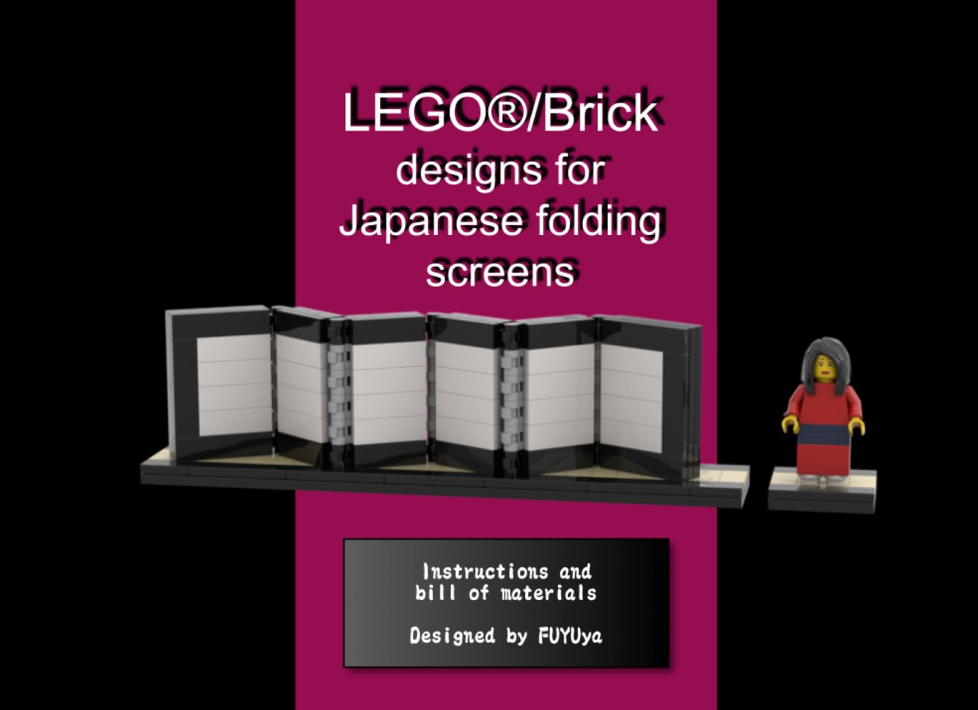 LEGO®/Brick designs for Japanese folding screens