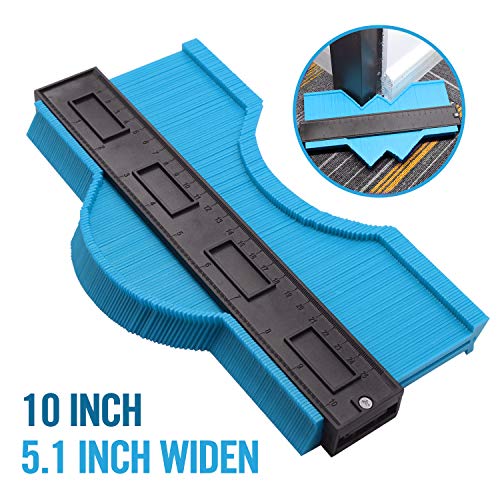 10 Inch Widened Contour Gauge Duplicator, Contour Tool Profile Guide for Woodworking Project
