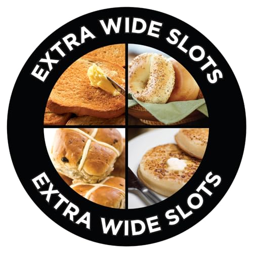 Russell Hobbs 2-Slice Toaster with Extra Wide Slots - Black - Image 4