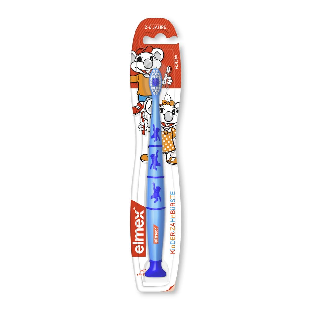 Lot de 6 brosses à dents Elmex pour enfant - Coloris assortis