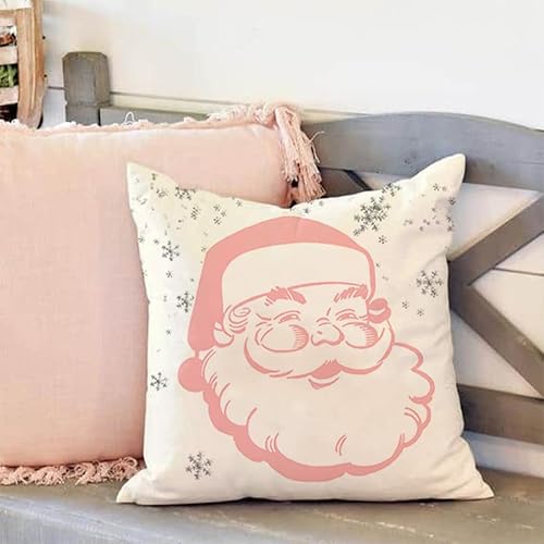 Miniatura 7 de PANDICORN Juego de 4 fundas de almohada de Navidad de 12 x 20 pulgadas, diseño de muñeco de nieve de Papá Noel, muñeco de nieve, decoración de árbol