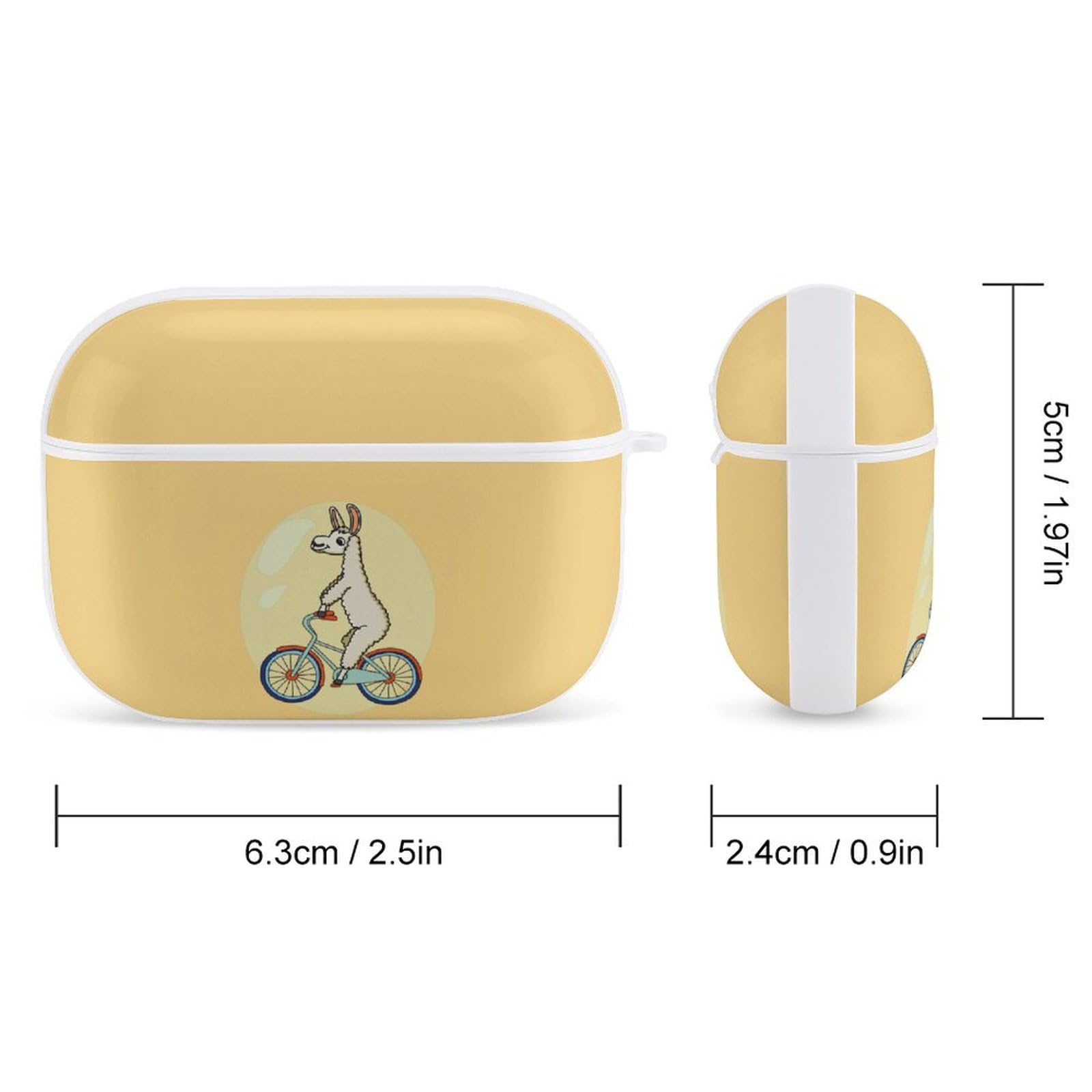 Amazon | かわいい アルパカ AirPods Pro2 ケース 2022年9月発売 シロ
