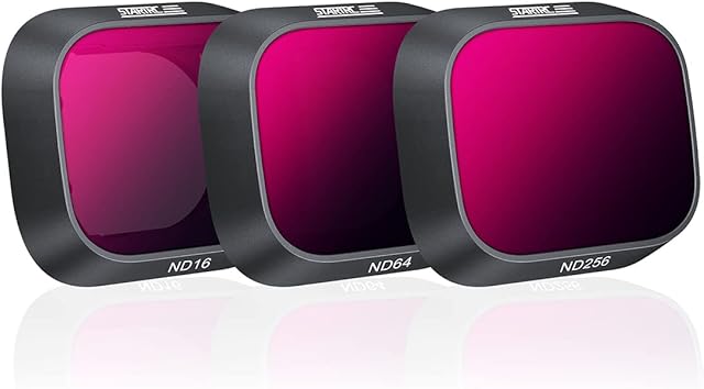 Supfoto ND Filters for DJI Mini 3/Mini 3 Pro Lens Filters Set ND16, ND64, ND256 Filters Compatible with DJI Mini 3/Mini 3 Pro Drone