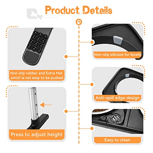 HAPPY HACHI Porta Ciotole per Cani Grandi