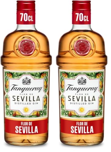 TANQUERAY Flor de Sevilla, Ginebra, 700 ml (Paquete de 2)