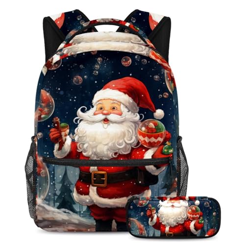 Sac à dos de jour Père Noël pour les sorties scolaires et voyages en famille