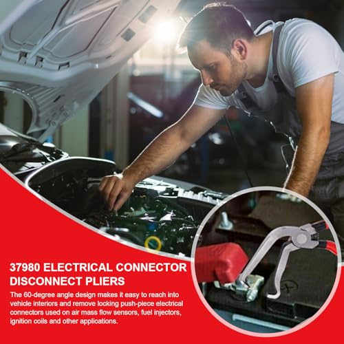 Electrical Disconnect Connector Pliers For Car: Automotive Electrical Plug Removal Connector Disconnect Tools 37960/37980,Connector Separator and Hose Clamp Pliers