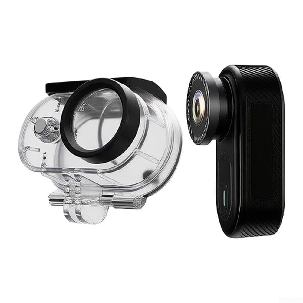 Action Camera compatta 4K impermeabile per moto | e bicicletta, per Mini per Dash Cam con video chiaro per la cattura, costruzione ABS per sport all'aria aperta e Vlog