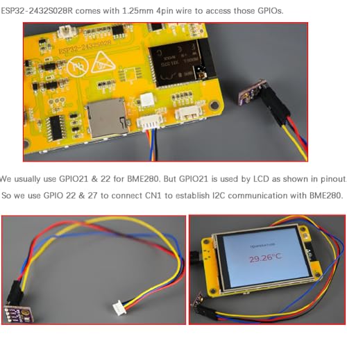 Image of DIYmalls 2.8 inch ESP32-2432S028R ESP32 Display ILI9341 Resistive Touchscreen 240x320 TFT LCD Module ESP-WROOM-32 Development Board + Acrylic Case for Arduino IDE