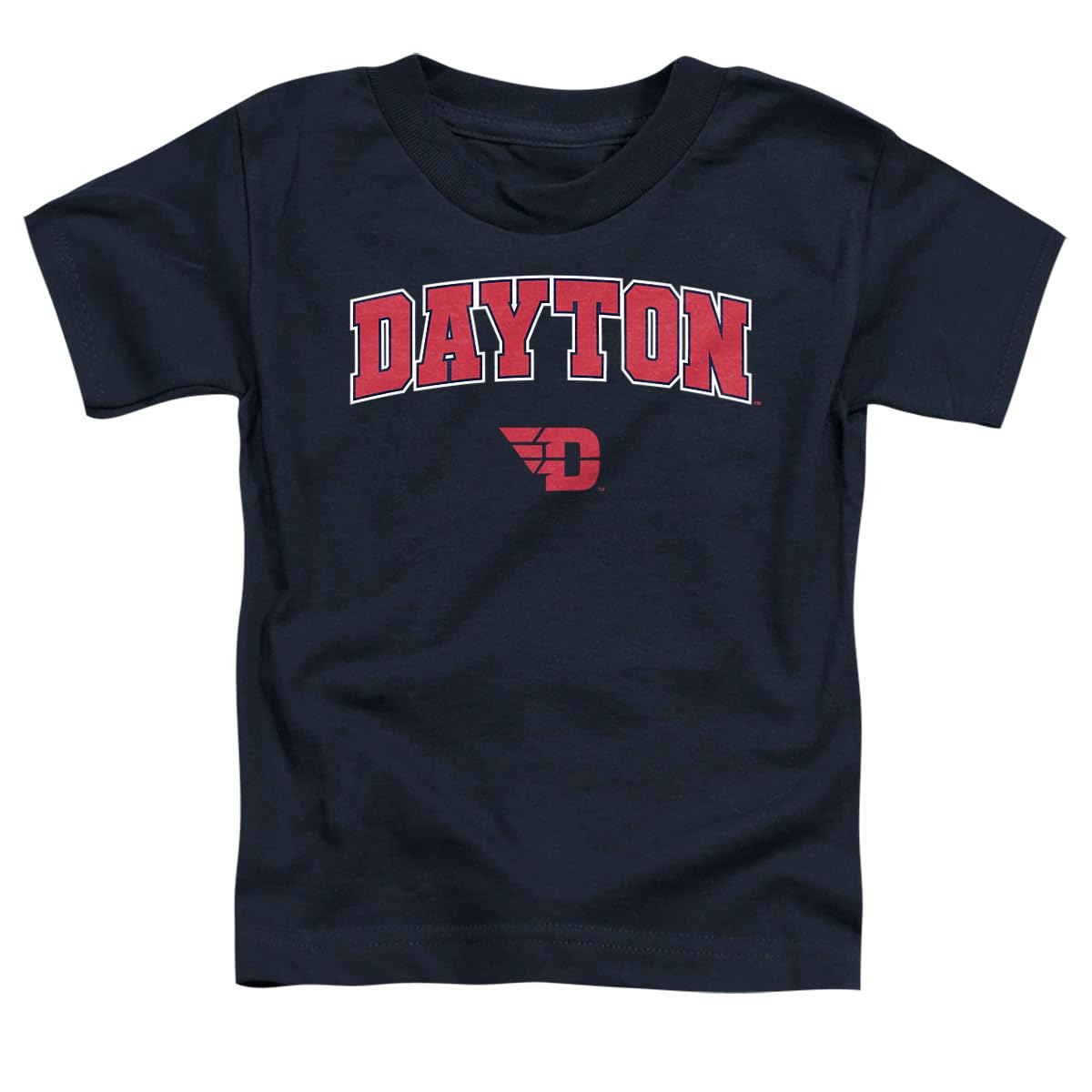 LOGOVISION University of Dayton Arch Logo Secondary Kids T Shirt (4) for Toddler Boys and Girls, Navy
