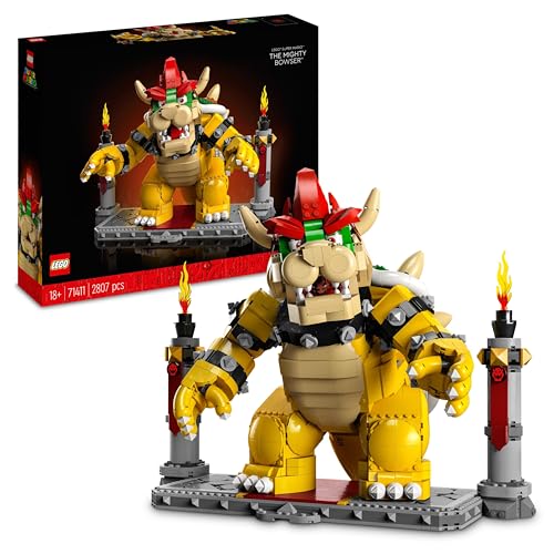 LEGO Super Mario Le Puissant Bowser - Figurine à Collectionner et à Construire - Modèle 3D de...