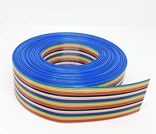 Cable plano de cinta multicolor 26P 20 pies Connectors Pro miniatura 1