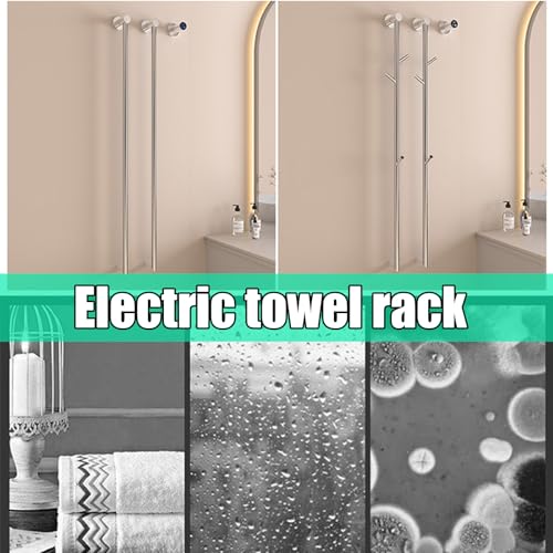 Sèche-serviettes mural compact pour des matins confortables avec minuteur tactile - 4