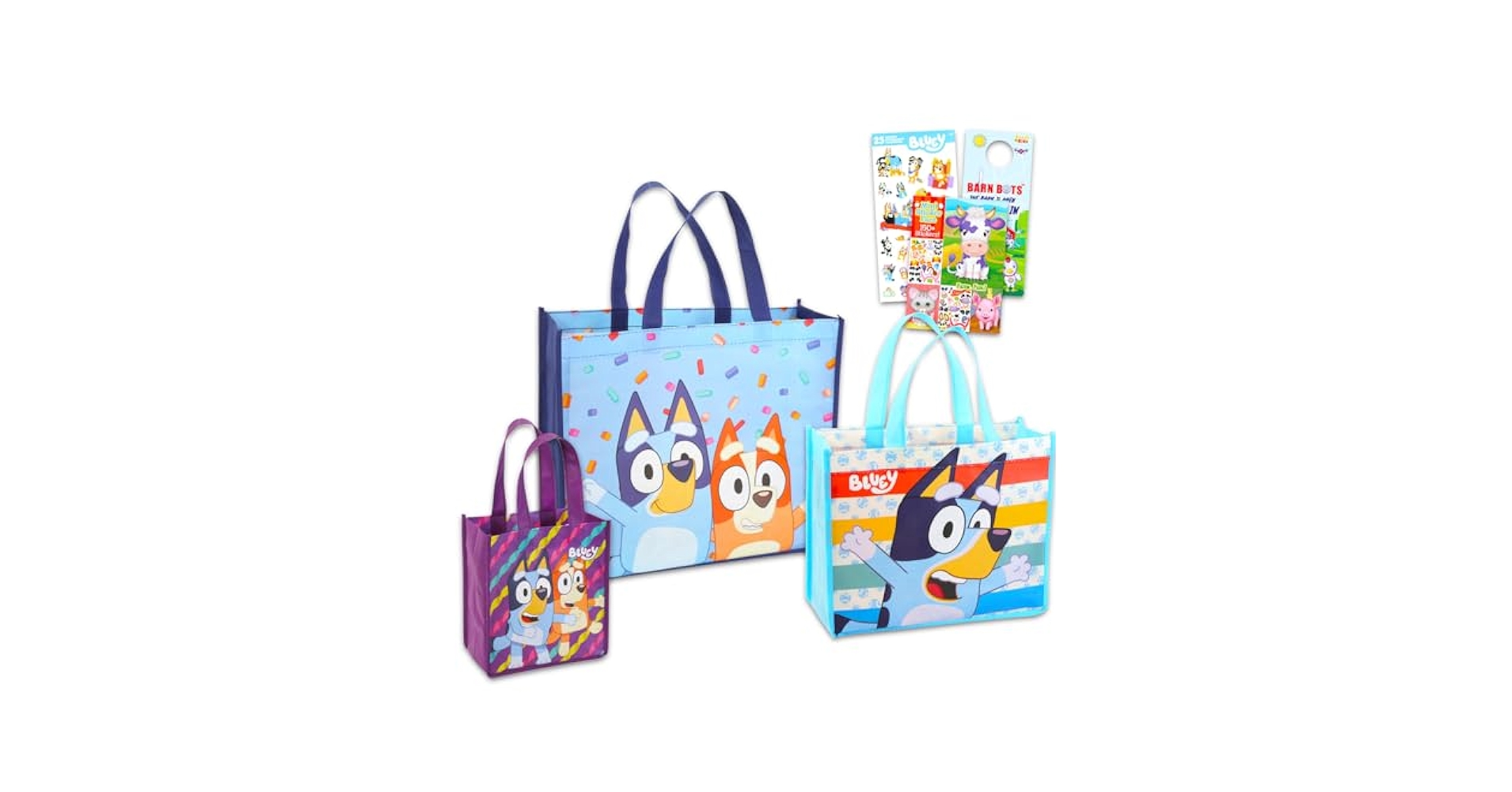 Bluey's World ブルーイー トートバッグ 水色 Bluey Amazon.com | Bluey Drawstring Bags, 11 x 14” Swimming Bag