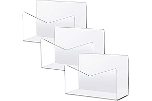 Maitys 3-Piece Countertop Clear Acrylic Postcard Holder