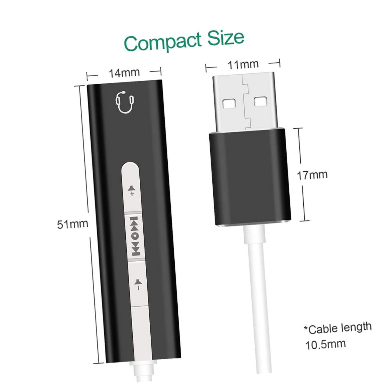 OSALADI 3pezzi Scheda Audio Usb Con Microfono e Cuffie Scheda Audio Esterna Per Computer Nera