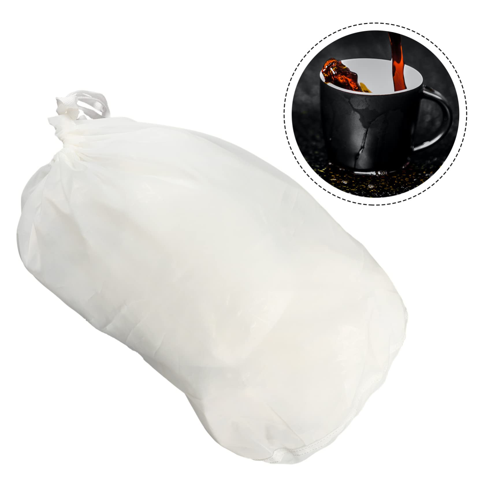 Luxshiny 3pcs Wine Filter Pouch Mesh Bag for Nut Coffee Juice Fine Filter Strainer for Home Brewing Beverage Making Reusable Easy to Clean