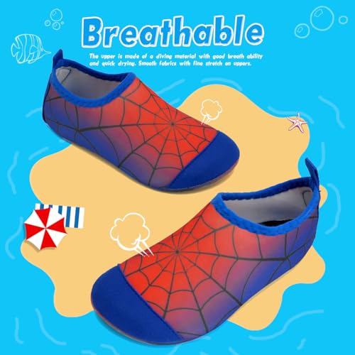 Image of WateLves Kids Water Shoes Toddler Girls Boys Barefoot Non-Slip Quick Dry Aqua Socks for Beach Swim Walking
