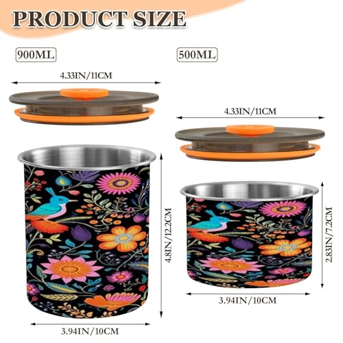 Envase hermético de acero inoxidable para café Blueangle 900ml miniatura 2