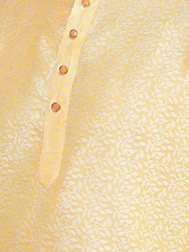 Image of SG LEMAN Knee Length Solid Kurta for Men | Silk | Long Sleeve | Ethnic Wear for Men | Party and Weeding wear Kurta
