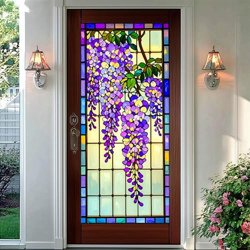 Película de privacidad para ventana BlissYard Wisteria 17.7x39.3 pulg miniatura 6