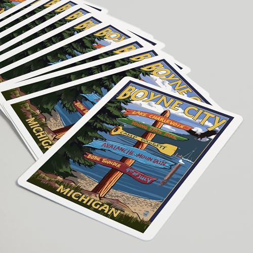 Baraja de Póker Boyne City con 52 cartas miniatura 5