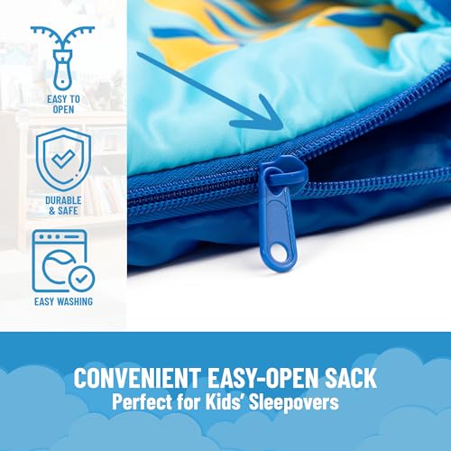 Image of Jay Franco Disney Toy Story Slumber Sack - Cozy & Warm Kids Lightweight Slumber Bag - Featuring Woody and Buzz Lightyear (Official Disney Pixar Product)