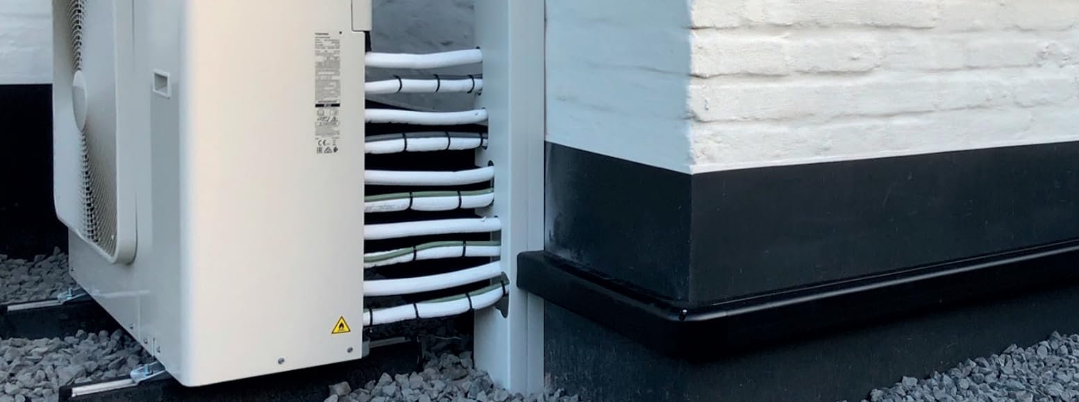 Kältemittelleitung 1/4"+3/8" 15 Meter (6,35mm + 9,52mm) Kupferrohr isoliert alle Kältemittel isolierte Kupferleitung Kühlleitung Klimaanlage Kupferrohr Doppelrohr Kühlmittel HVAC