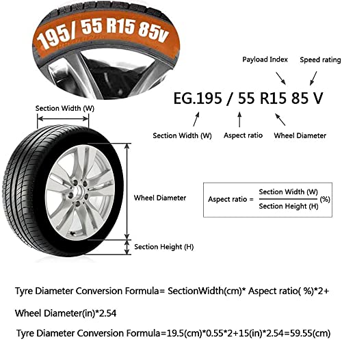 Image of Tire Cover 4pcs Skyour Adjustable Waterproof Seasonal Spare Car Wheel Tire Storage Bag Tote Protective Cover Dustproof Tire Tote Wheel Protector Covers with 4pcs Wheel Felts (Red, L)