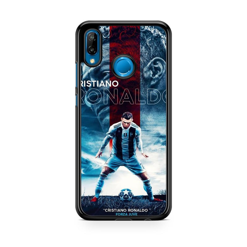 Carcasa compatible con Huawei P Smart 2019 – Cristiano Ronaldo – Estilo Europeo – Sublimación HD – Silicona Negro – Carcas‑en-Lolie