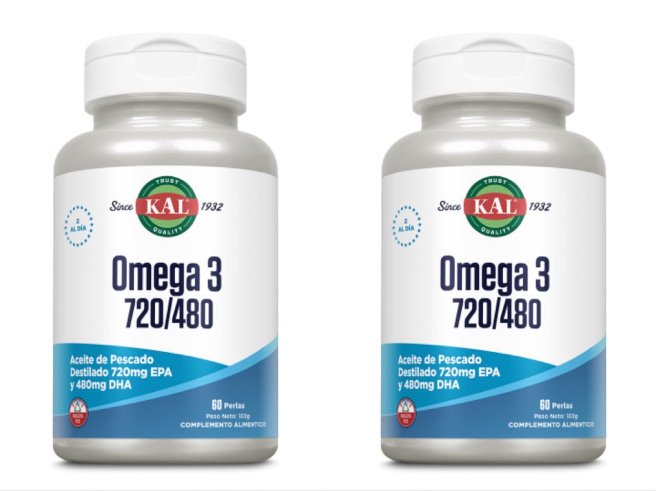 Solaray Kal Omega 3 720/480 0 60 Perle - 2 Pack