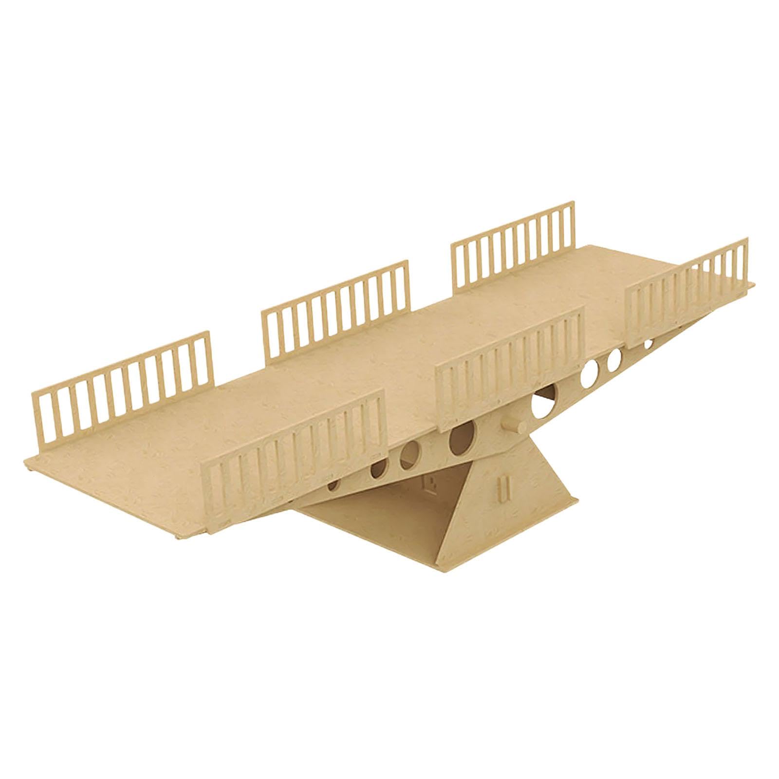 Set Ostacolo RC in Ostacoli per Auto Telecomandata Accessorio Ponte Simulazione Elemento Decorativo Desktop Realizzato in Legno Solido Facil, Dondolo