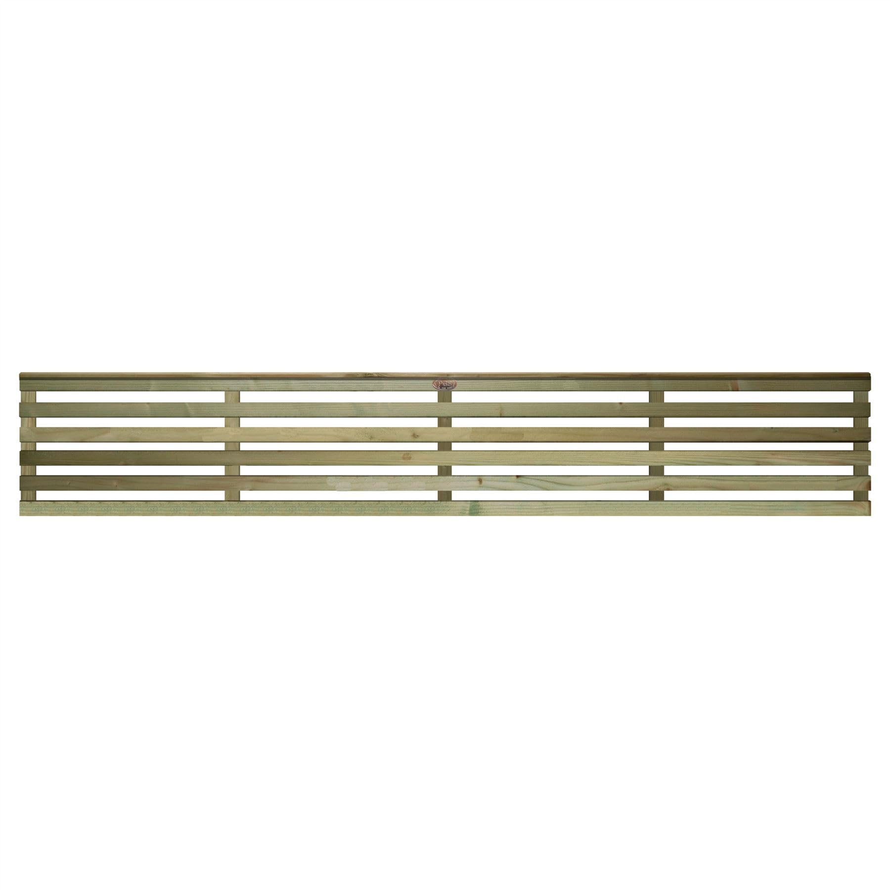 Premier Vogue Trellis Panel, 6ft x 1ft Wooden Slatted Fence Topper