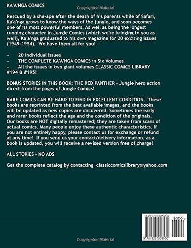 More Ka'a'nga Comics: Classic Comics Library #195: Complete Issues #11-20 -- Bonus: The Red Panther - Over 350 Pages - All Stories - No Ads