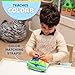 Buckle Toys Bubbles Square Travel Essentials for Toddlers 1-3 and Road Trips Activities for Kids, Toddler Learning Toys 1-3 and Sensory Toy to Develop Fine Motor Skills and Learn Numbers and Colors
