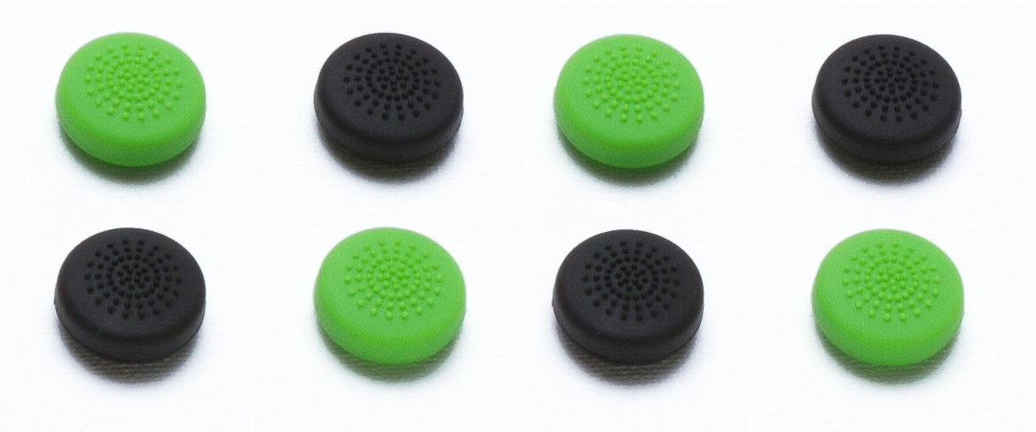 Snakebyte Snakebyte Control:Caps - 8x Thumb Grips for XBOX 360 / One / Elite (4x Black/ 4x Green) - Xbox One