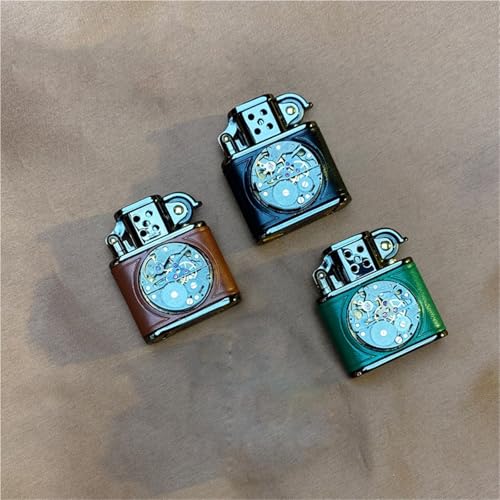 Encendedor de Aceite Vintage para Hombre Verde miniatura 6