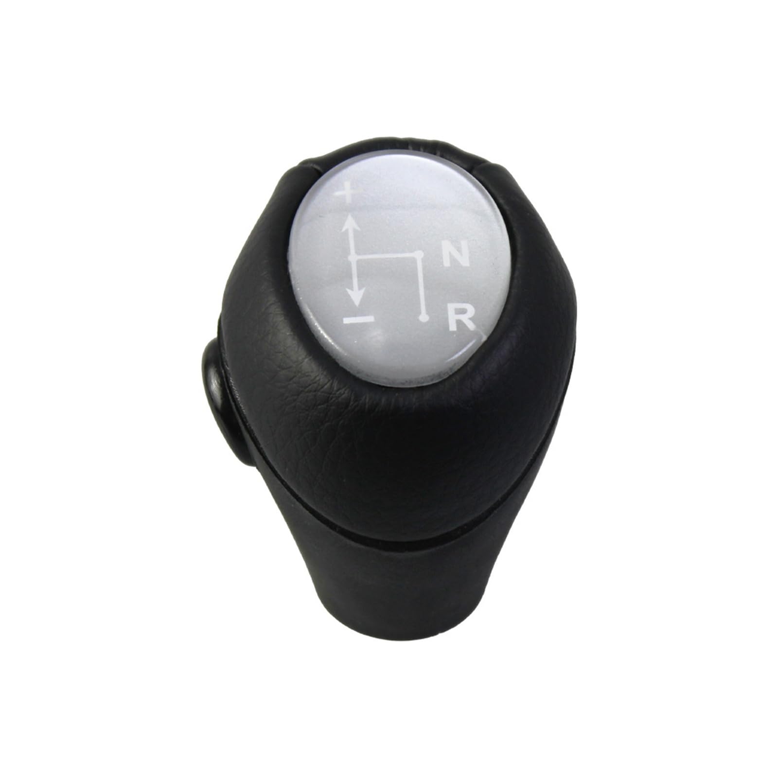 Byskjz Silver Car Shift Knob Cover For Benz For Smart For Fortwo For Roadster 450 451 For Brabus For Fortwo Automatic Auto Gear Shift Knob Lever Shifter(Silver)