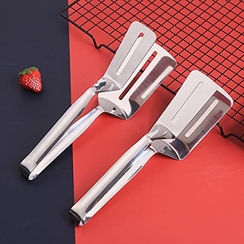Pinzas de Cocina Pinzas de Acero Inoxidable, Pinzas para Alimentos cepilladas para Barbacoa con Agarre ergonómico, seguras y duraderas