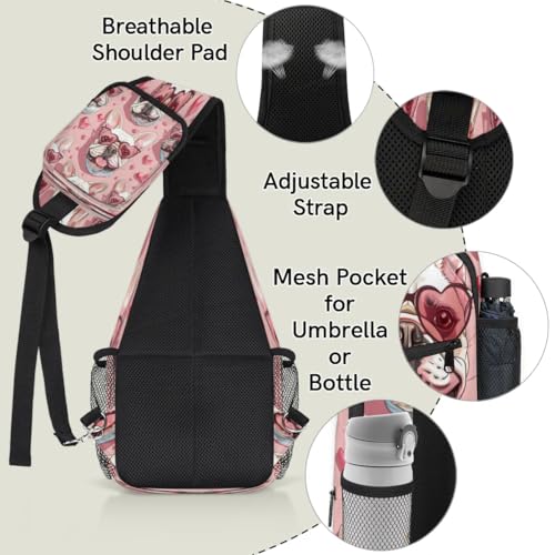 Sling bag unisex para viajes y senderismo miniatura 4