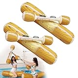 KBIBCK 4 PCS Inflatable Floating Row Toy, Inflatable Battle Logs, Rafts Float Toys with inflatables Sticks, Package Inflatables Floating Water Toys, Water Sports Games Log Rafts to Float Toy for Adult