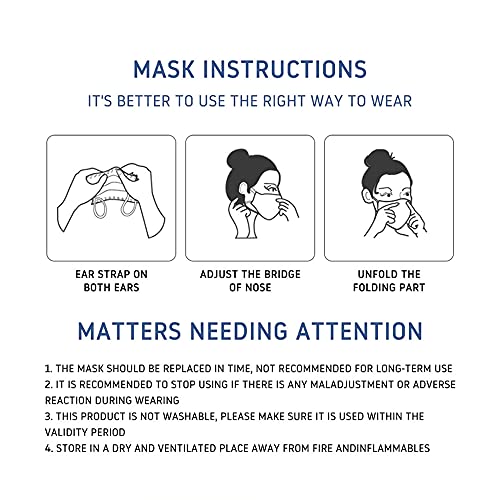Image of RoboTouch Kronil KN95 Anti Pollution Mask Non-woven with Melt Blown Layer (Pack Of 10)