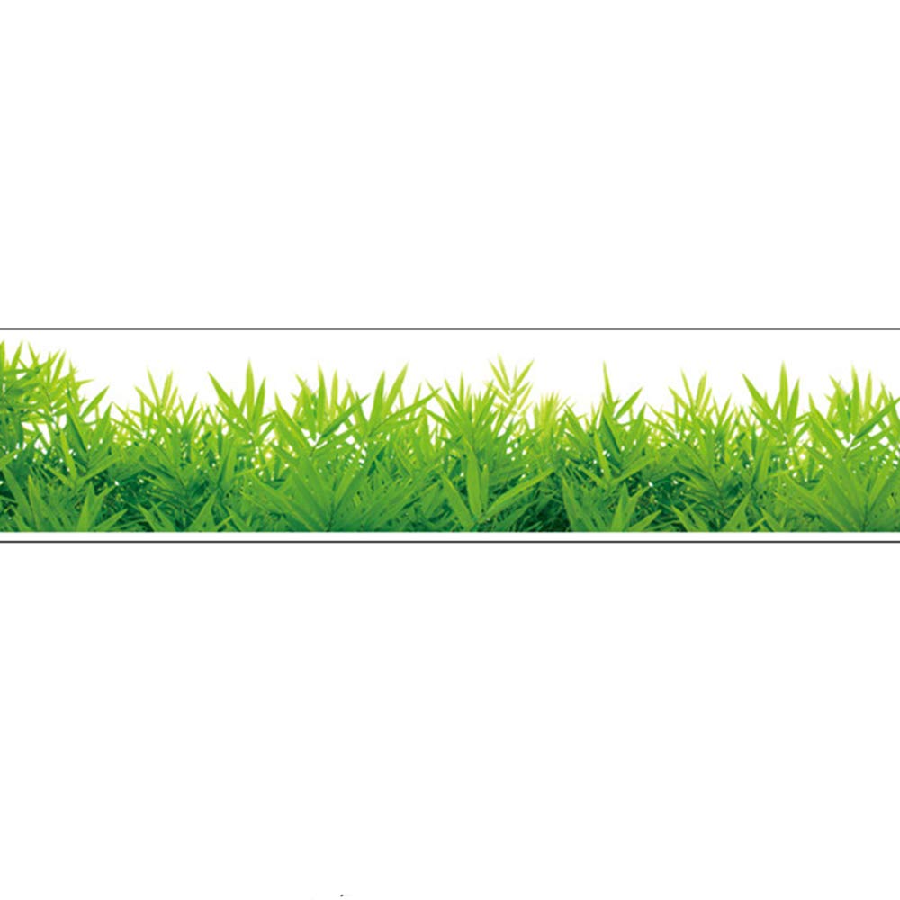 Fresh Green Grass Wall Stickers PVC Waterproof DIY Removable Decals Murals Living Room Bedroom Decoration