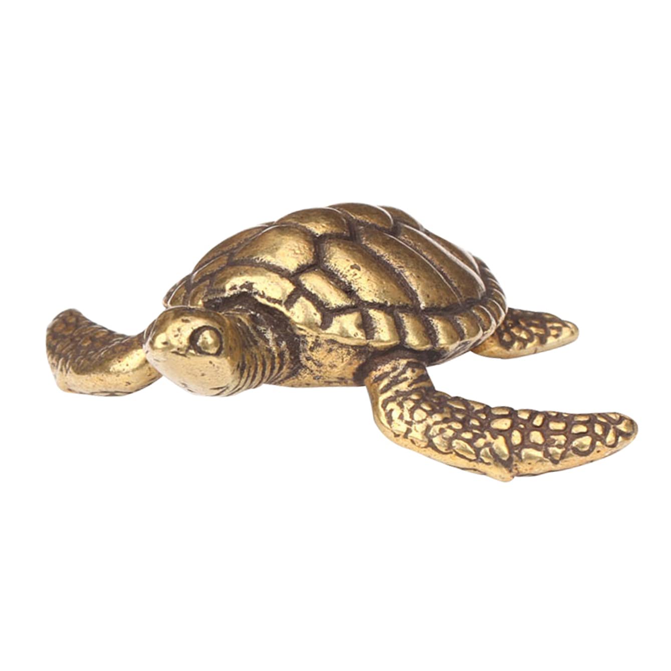 SnamicE Statue 1pc Turtle Antique Miniature Figurine Luck Figure Peace Decor Collectible Porsperity Dashboard Table Aquarium Animals Shui Statues Sea Turtles Congra,